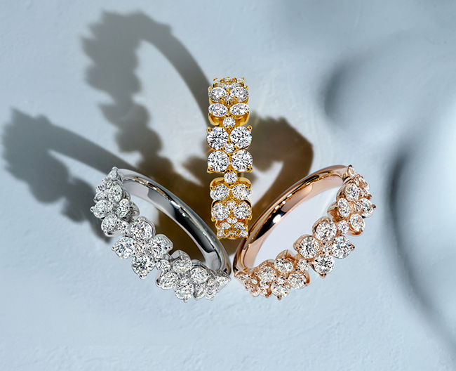京都髙島屋〈ヴァンドーム青山〉ダイヤモンド カローラ期間限定新作｜1.00ct リング・0.65ct ブレスレット（〜7/29）
