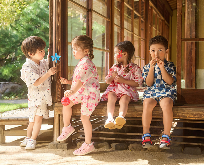 京都髙島屋に〈ミキハウス〉サマーウェア POP UP｜甚平・浴衣（7/8-14、5階 POP UP STAGE 51）