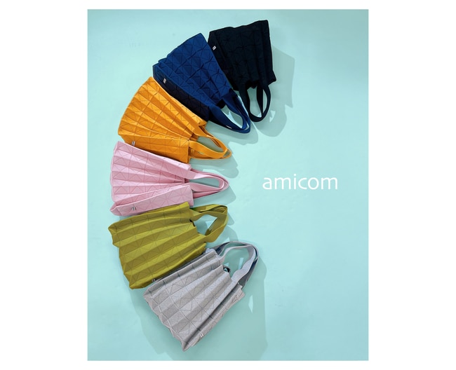 日本橋高島屋に編みのバッグ［amicom（アミコム）］POP UP｜ORIGAMI PLEATS BAG ほか（6/24-7/7）