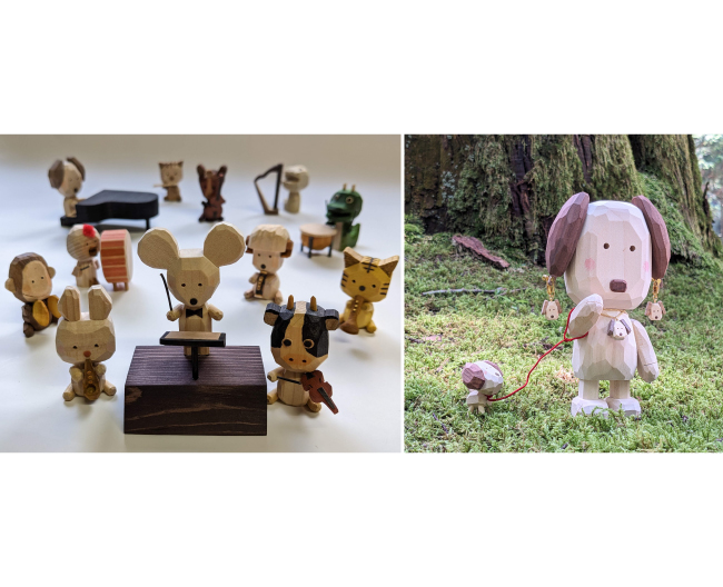 〈クラフトしの〉木彫りの動物展