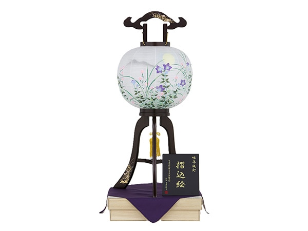 二重張 小菊蒔絵11号（桔梗に月）