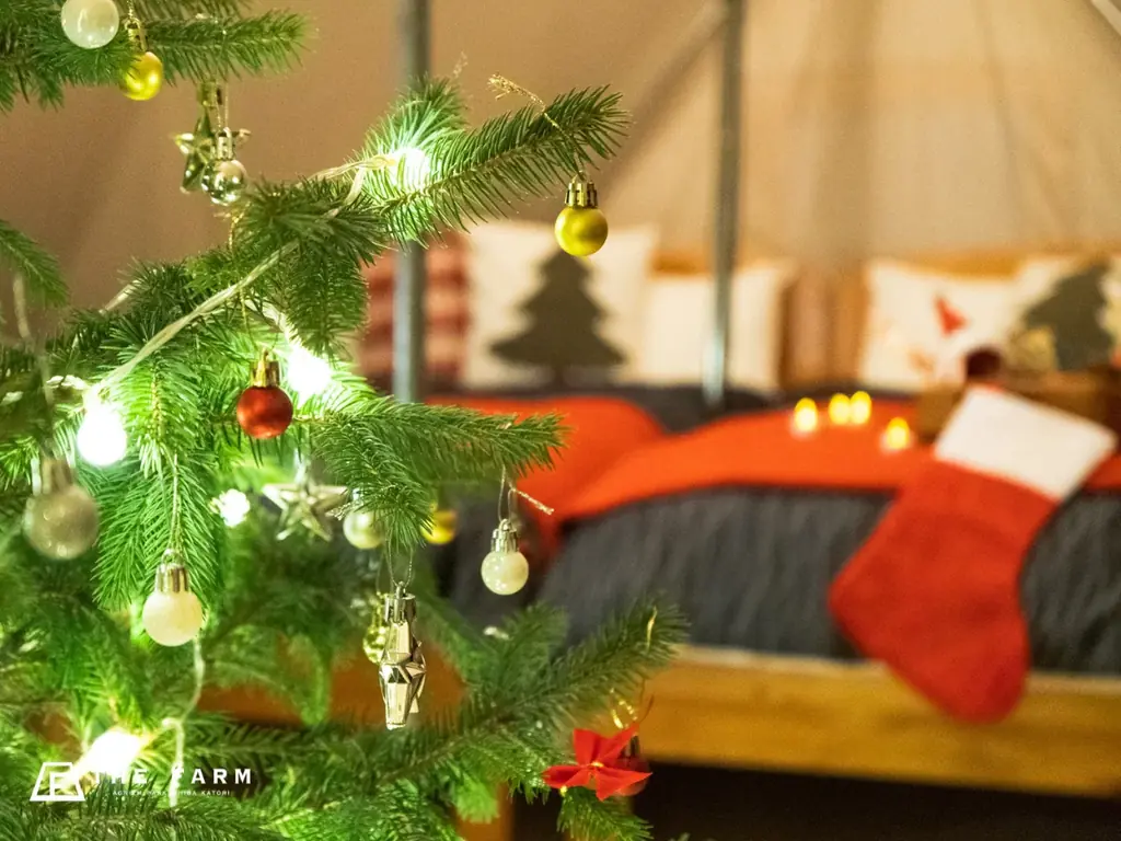 クリスマスツリーは”本物のもみの木”×手づくりオーナメント。農園リゾートTHE FARMの冬季限定宿泊プラン——自然素材に触れる体験で、季節行事を“学びの時間”に 画像 2