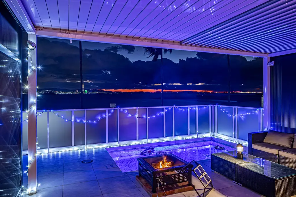 【新プラン登場】焚き火×ライトアップが映える冬の絶景グランピング。大阪・貝塚市「日本の夕陽百選」を望む “うみテラス二色の浜” で過ごす特別な海辺ステイ 画像 10