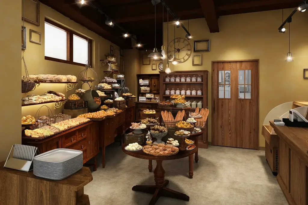 【東京都世田谷区に初出店】ヴィンテージ調で温かみのある新デザイン！用賀駅前に「ハートブレッドアンティーク 用賀店」が新規オープン！店舗限定ごろっとりんご×カスタードクリームを楽しめるキューブパンも発売 画像 3