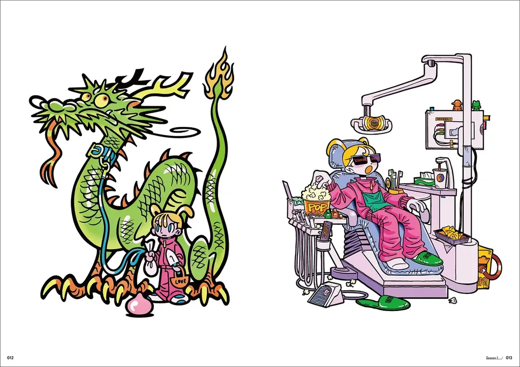 世界が注目するギブミ〜！トモタカ初の作品集。活動初期から最新作まで150点超を、特殊な高色域インキで凝縮した至高の一冊『ギブミ〜！トモタカ作品集　萬事満福』1月発売 画像 3