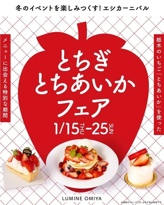 過去最大級※！新宿の44ショップで56メニューが揃う「いちごフェア」 とちあいかのいちごまつり　～あまくて、かわいい、春のごほうび。～ 画像 27