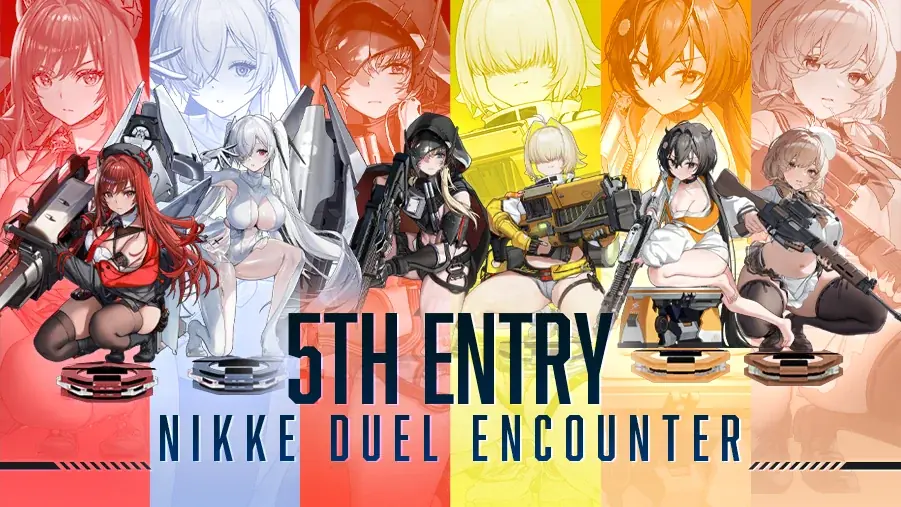 NIKKE DUEL ENCOUNTER　衣装違いアクリルセット 背中で魅せるガンガールRPG「勝利の女神：NIKKE」アクリルスタンド