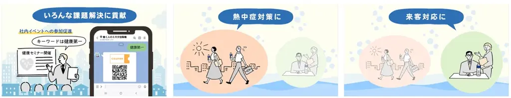 アサヒ飲料の新サービス 「働く人のミカタ自販機」を1月1日から展開！ キーワードをLINEに入力すると、飲料が受け取れるクーポンを発行！オフィスにもっとおしゃべりを！ 画像 3