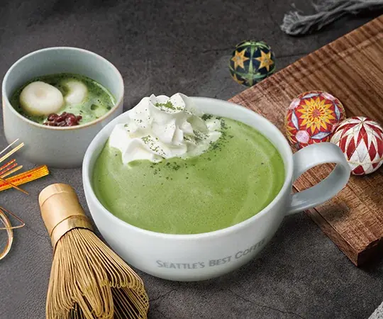 シアトルズベストコーヒーが新感覚の和風デザートドリンク「抹茶ぜんざいラテ」「抹茶ぜんざいクーラ」を期間限定販売！ 画像 2
