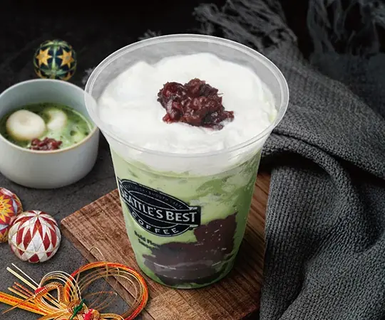 シアトルズベストコーヒーが新感覚の和風デザートドリンク「抹茶ぜんざいラテ」「抹茶ぜんざいクーラ」を期間限定販売！ 画像 3