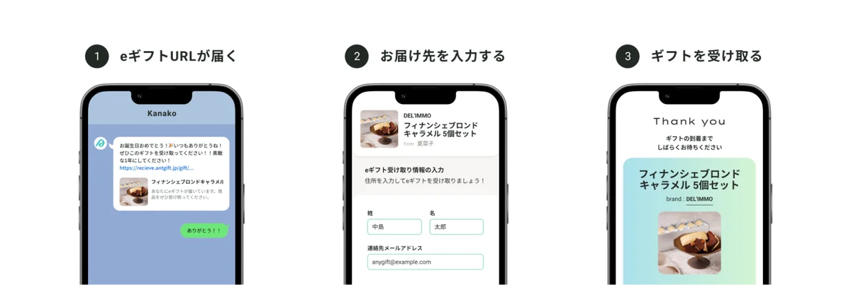 【デリーモ公式オンラインショップ】メールやSNSでギフトを贈れる「eギフトサービス」を開始。 画像 4