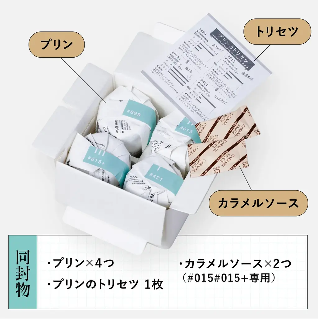 【新ブランド】egg labo by marufuku から『プリン４種BOX』を12月25日に数量限定販売！ 画像 9