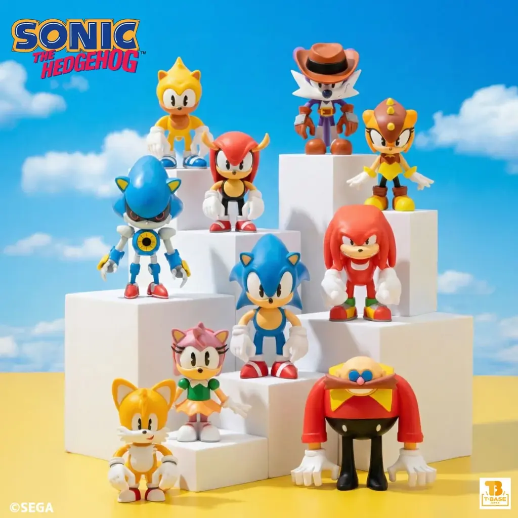 TOUMAデザイン「SONIC THE HEDGEHOG ブラインドBOX」登場！12月27日（土）からT-BASE池袋P’PARCO店で発売 画像 1