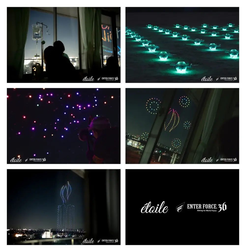 病室の子供たちにドローンショーとプレゼントを届ける奇跡のプロジェクトを成功。X’masチャリティプロジェクトを7施設で実施。【ENTER FORCE.36】 画像 2