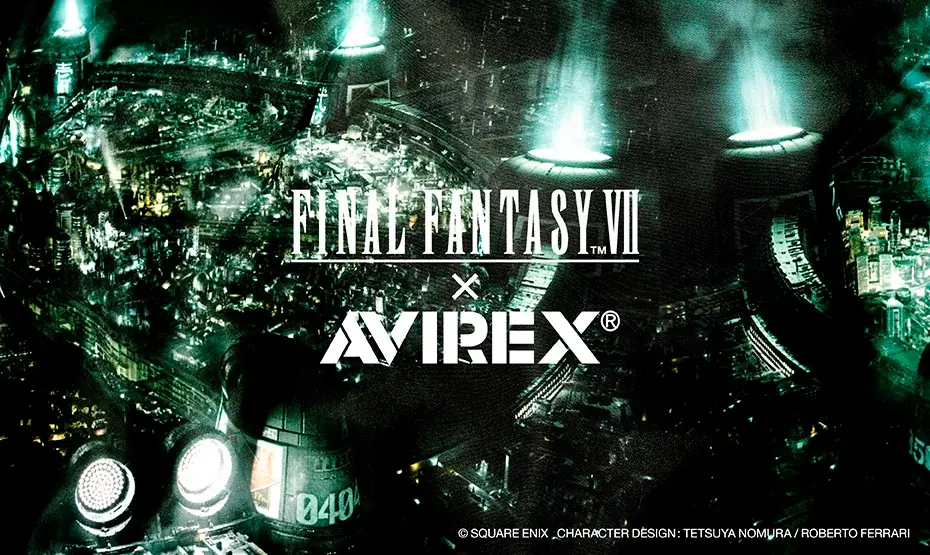 「AVIREX」と「FINAL FANTASY VII REMAKE」のスペシャルコレクション発売！ 画像 1