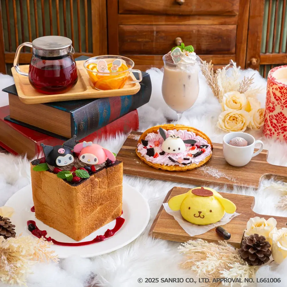 サンリオキャラクターズ ガーデンカフェから、冬季限定メニューが登場！選べるアフタヌーンティーや韓国風ワッフル、ショコラとベリーのハニトーなどを展開。 画像 5