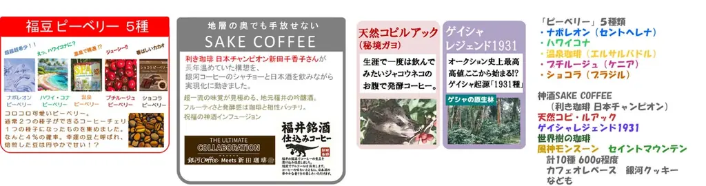 【銀河コーヒーの究極の福袋】予約開始！伝説のコーヒーから日本チャンピオン監修の逸品まで、珠玉のラインナップ全６種が登場 画像 3