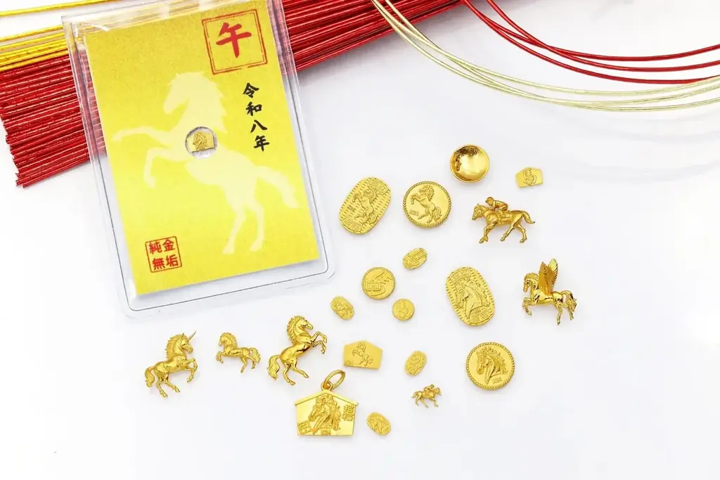 金価格高騰中【お得な価格は年内まで】純金 約1gの縁起物シリーズ/JUNGOLD 年内限定価格でのご案内。 画像 2