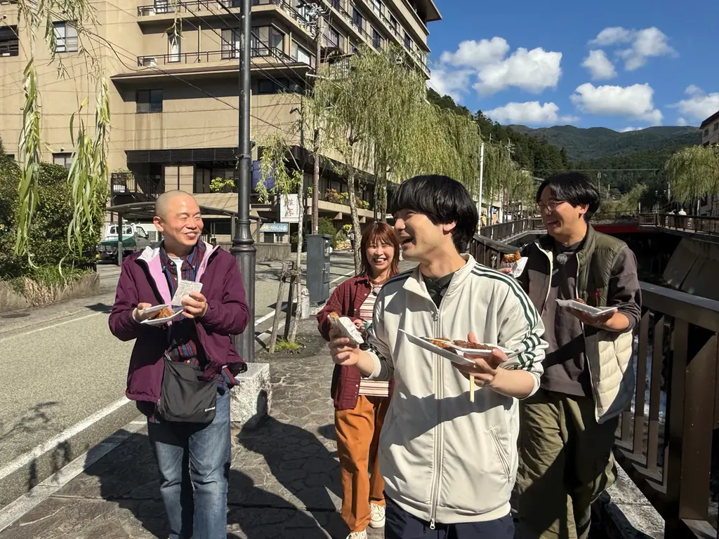ダウ90000蓮見翔と仲間が行く１泊２日のぶらり執筆旅！岐阜・下呂温泉で4人のコント師たちが新作コントの“タネ”を探す！旅の思い出がどんなコントに化けるのか？新ネタ創作バラエティ！ 画像 2