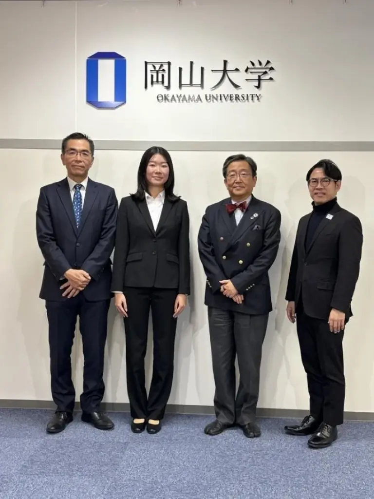 【岡山大学】令和7年度「ユネスコ研修プログラム」の第4期派遣学生が那須保友学長を表敬訪問 画像 3