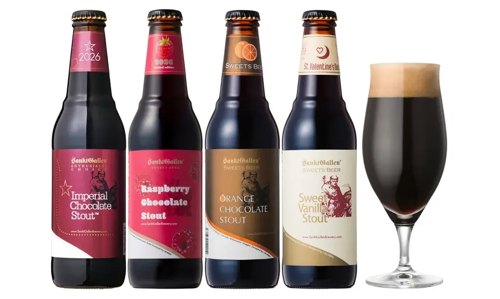サンクトガーレン、チョコレートビール4種を2026年1月9日より数量限定販売。2026年の新フレーバーはラズベリー。バレンタインギフトにも 画像 3