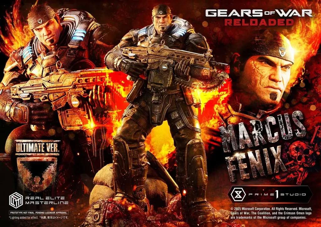 傑作TPS『Gears of War: Reloaded』より、「マーカス・フェニックス」の1/3スケールスタチューが登場 画像 1