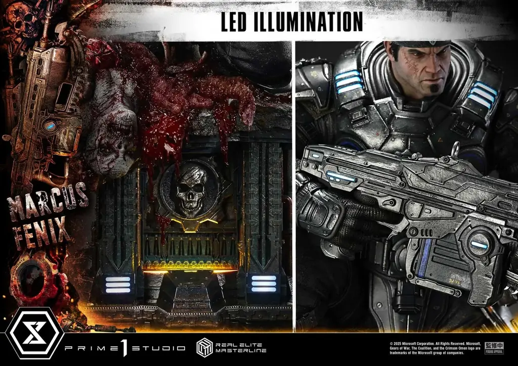 傑作TPS『Gears of War: Reloaded』より、「マーカス・フェニックス」の1/3スケールスタチューが登場 画像 10