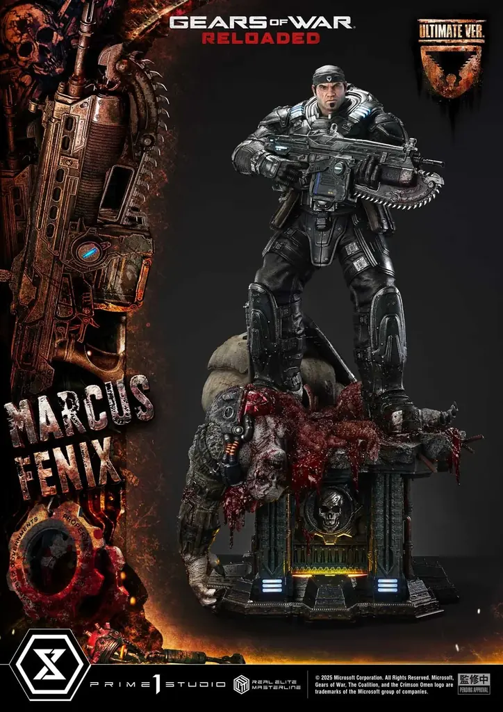 傑作TPS『Gears of War: Reloaded』より、「マーカス・フェニックス」の1/3スケールスタチューが登場 画像 11