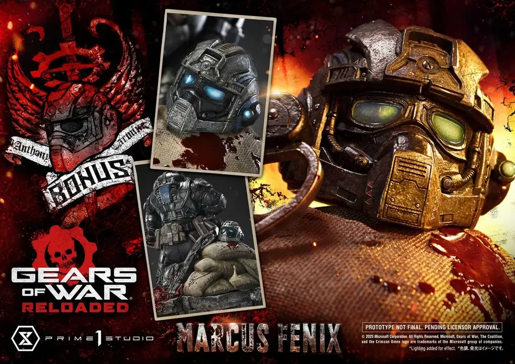 傑作TPS『Gears of War: Reloaded』より、「マーカス・フェニックス」の1/3スケールスタチューが登場 画像 13