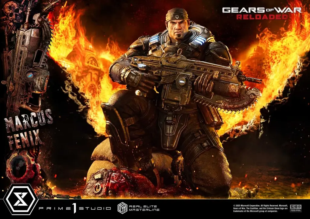 傑作TPS『Gears of War: Reloaded』より、「マーカス・フェニックス」の1/3スケールスタチューが登場 画像 14