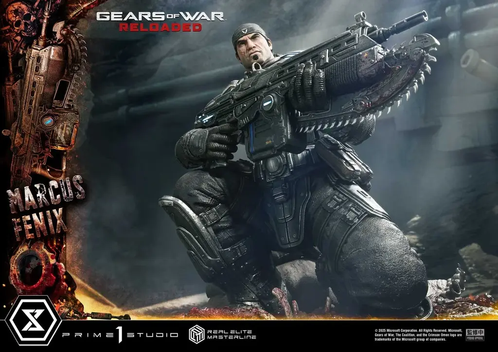 傑作TPS『Gears of War: Reloaded』より、「マーカス・フェニックス」の1/3スケールスタチューが登場 画像 2