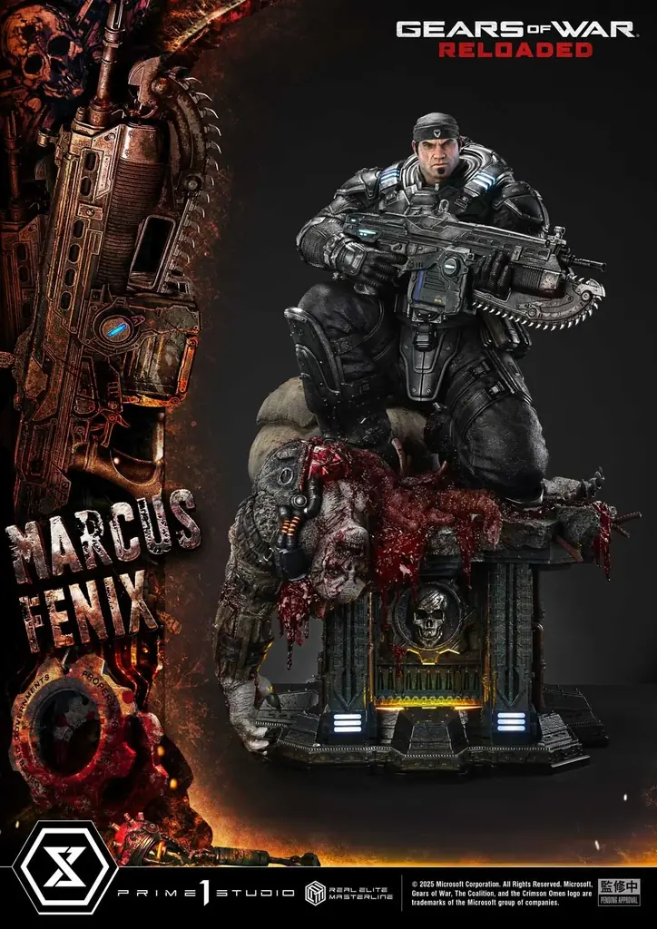 傑作TPS『Gears of War: Reloaded』より、「マーカス・フェニックス」の1/3スケールスタチューが登場 画像 3
