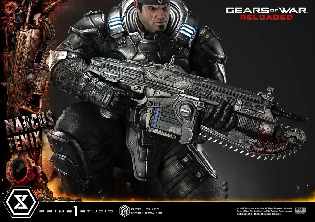 傑作TPS『Gears of War: Reloaded』より、「マーカス・フェニックス」の1/3スケールスタチューが登場 画像 7