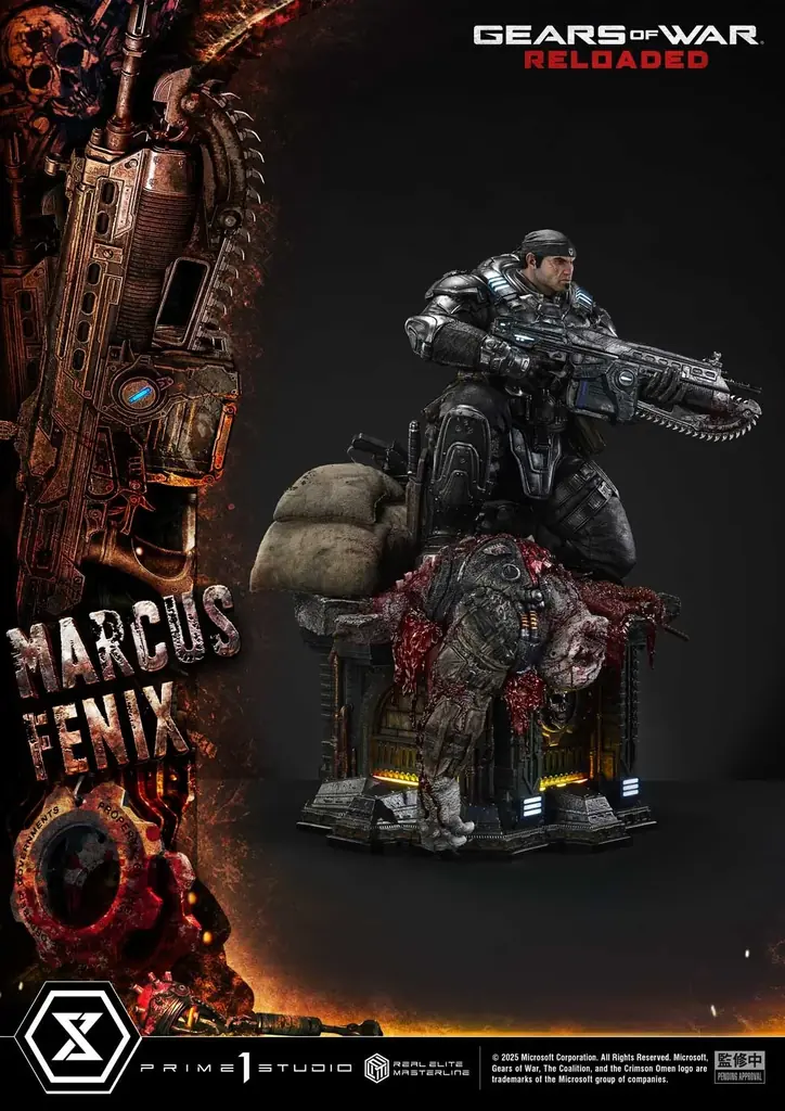 傑作TPS『Gears of War: Reloaded』より、「マーカス・フェニックス」の1/3スケールスタチューが登場 画像 8