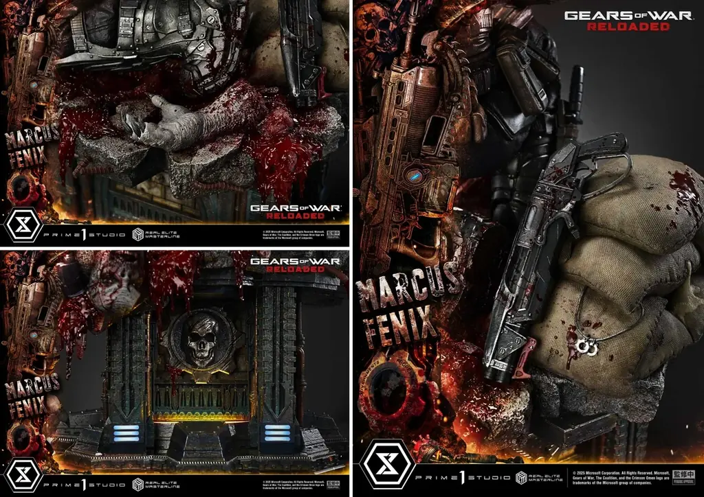 傑作TPS『Gears of War: Reloaded』より、「マーカス・フェニックス」の1/3スケールスタチューが登場 画像 9