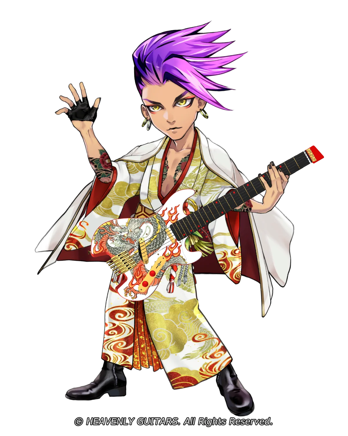 伝説のロックナンバーLUNA SEA「ROSIER」が、対戦型音ゲー『Heavenly Guitars』に登場！ 画像 4