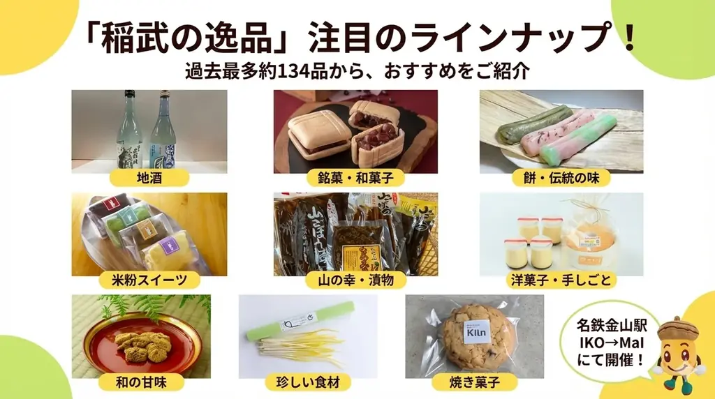 名鉄金山駅で「稲武の逸品」一堂に！商工会が地域PRショップに出店 画像 2