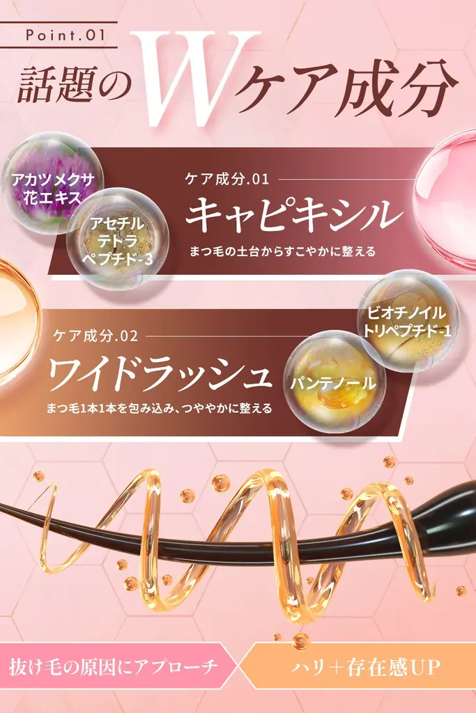 【ASHADA】アスハダシリーズから3種のダメージケア成分配合の「まつげ美容液」が新発売【美容・スキンケア】 画像 3