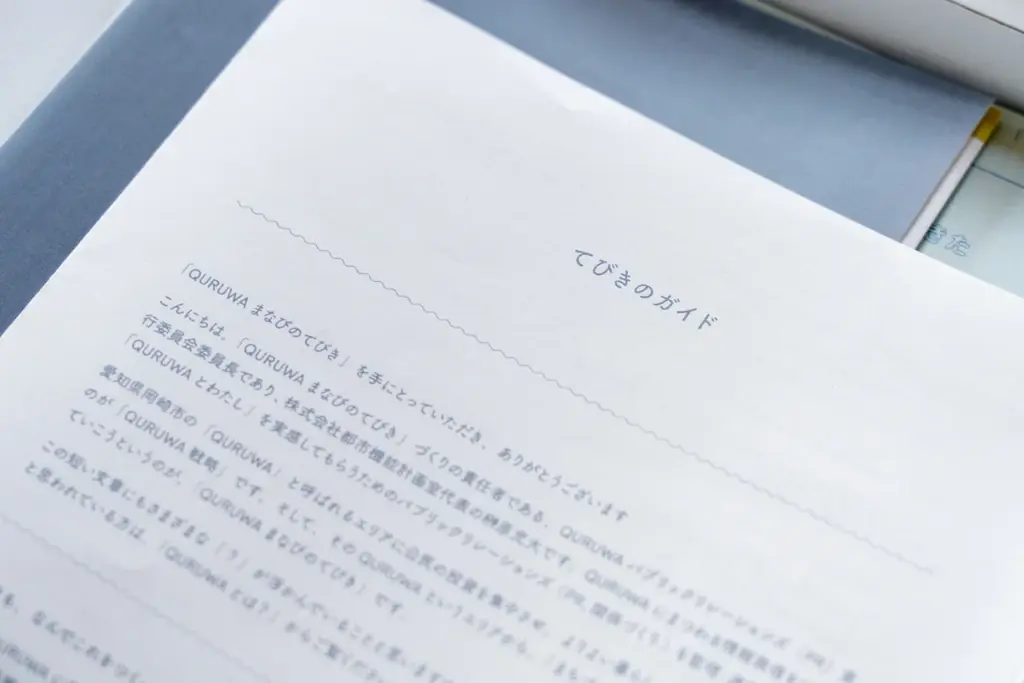 【1/15〆まで】1号が完売したまちづくりツールキット『QURUWAまなびのてびき』第2号販売【愛知県岡崎市】 画像 6