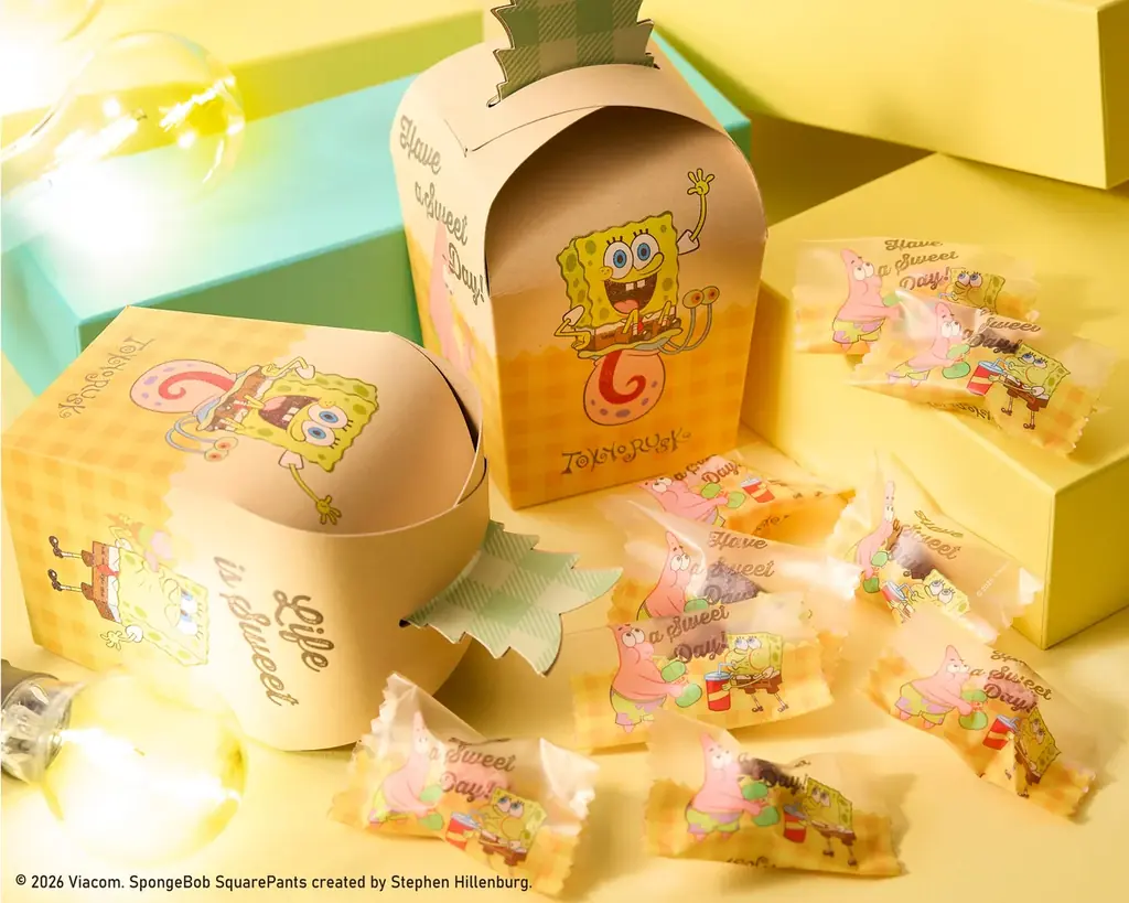 スポンジ・ボブ×東京ラスクのコラボレーション！2026年1月15日より発売!! 画像 3