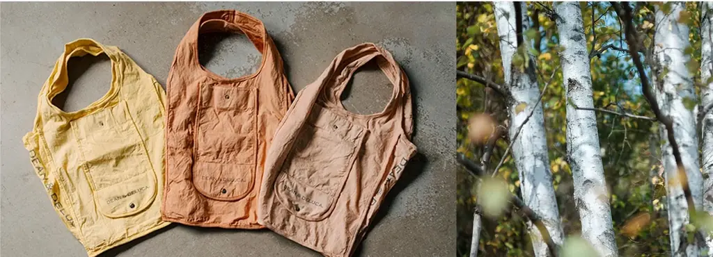 DEAN & DELUCAがBetulaN（ベチュラン）とつくる 葡萄の果皮から生まれた天然染めのショッピングバッグ 画像 7