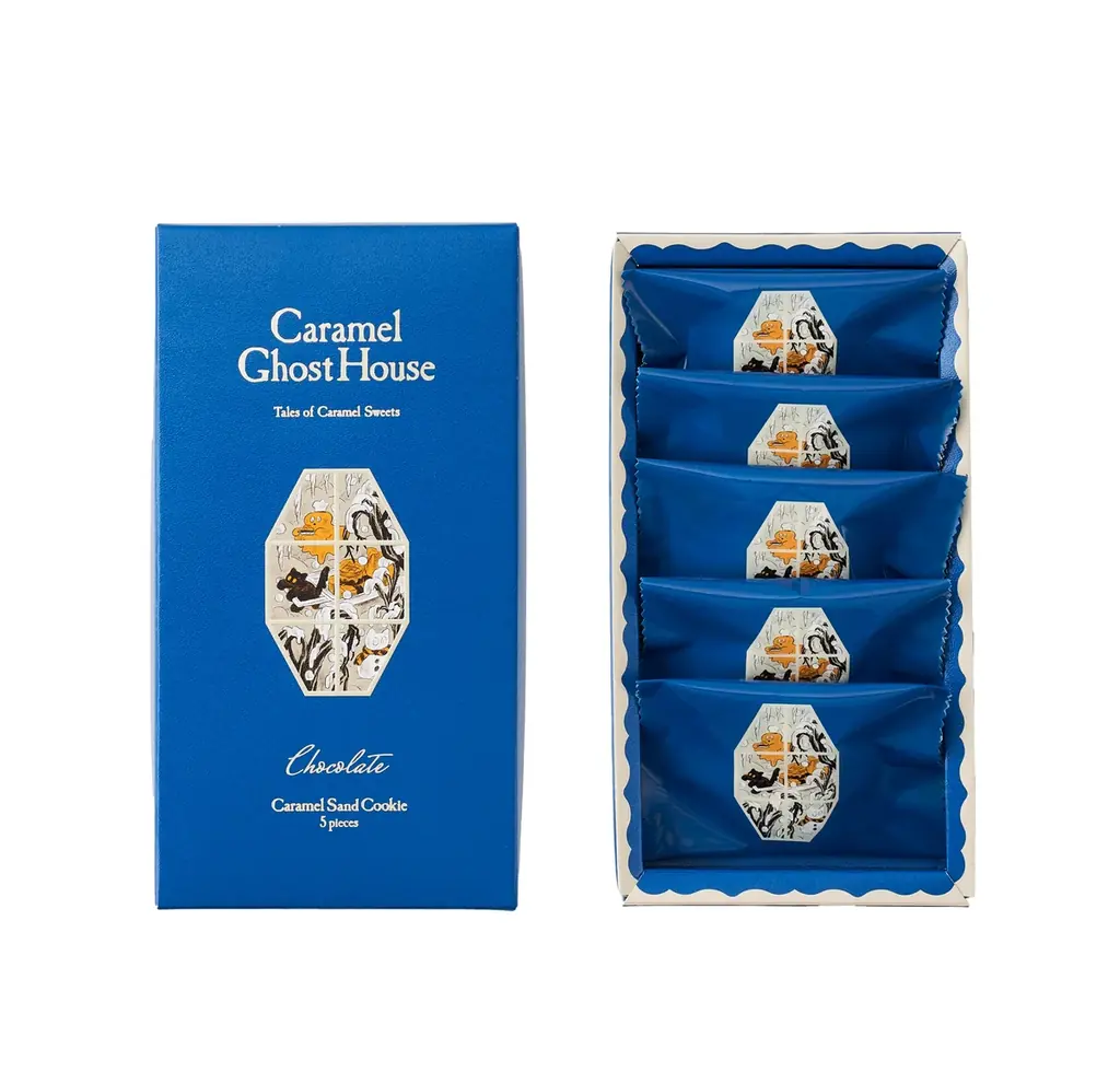 ≪期間限定≫”とろけるキャラメル”と”ショコラの深み”のマリアージュ。【キャラメルゴーストハウス】より、『キャラメルサンドクッキー ショコラ』が新登場！ 画像 2
