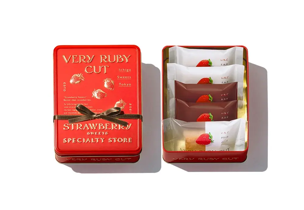 【バレンタインシーズン限定】開ける前から喜ばれる。ときめきが詰まった真っ赤な苺アソート缶が新登場。いちごスイーツ専門店「VERY RUBY CUT」 画像 3
