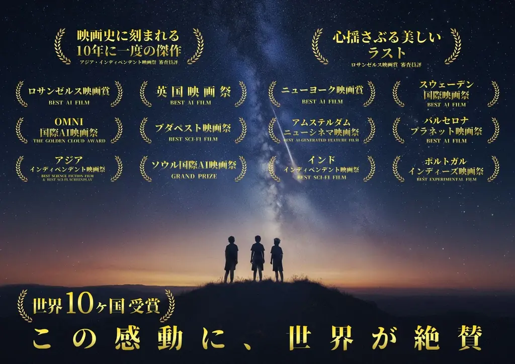 【世界10ヵ国受賞作】『サマー・トライアングル』2月18日(水)柏市で無料上映+監督講演　生成AI活用で制作費100分の1にした貴重な制作秘話を公開！ 画像 3