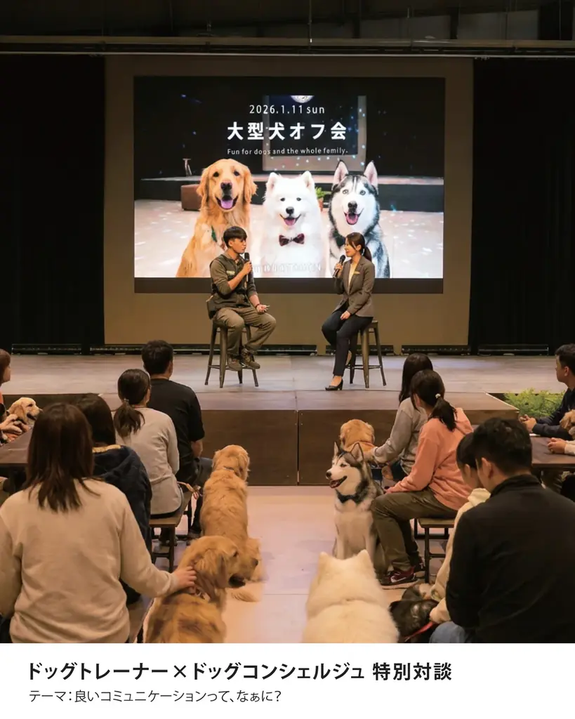 1月11日「わんわんわんの日」に開催！WHATAWONの大型犬向け室内オフ会【大阪・岸和田／参加費無料】 画像 4