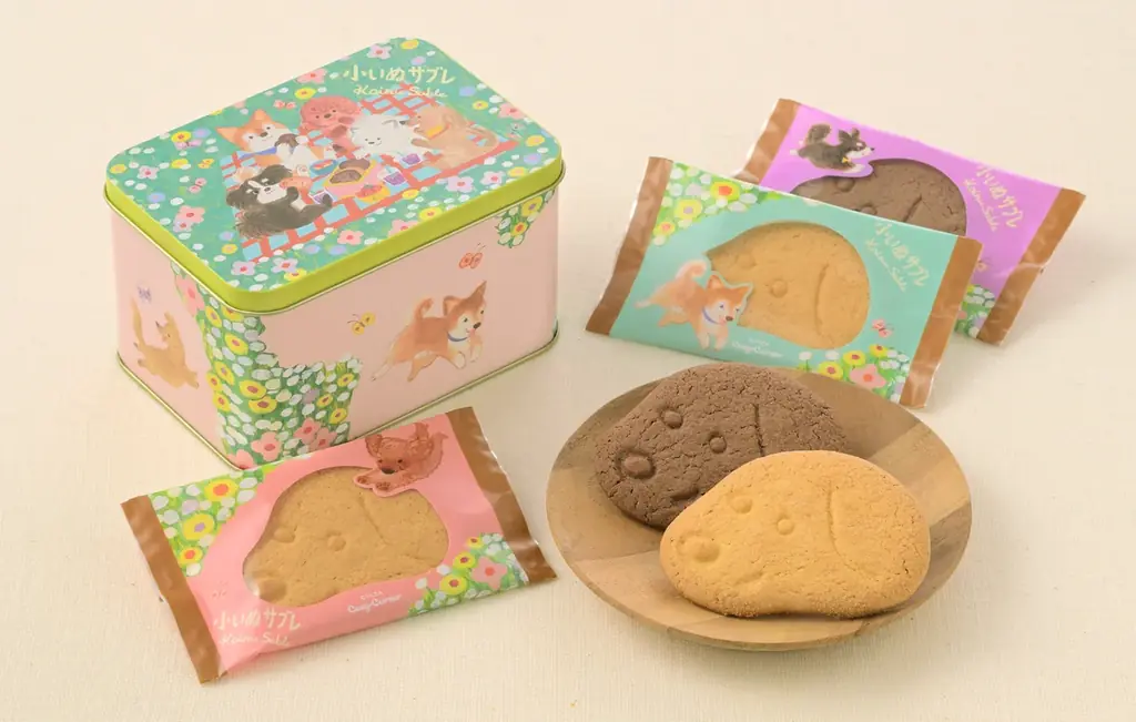 【銀座コージーコーナー】かわいらしさ、“ニャン”バー“ワン”♪「小犬」と「小ねこ」の焼菓子シリーズが缶・ポーチ・BOXの3種で登場！ 画像 2
