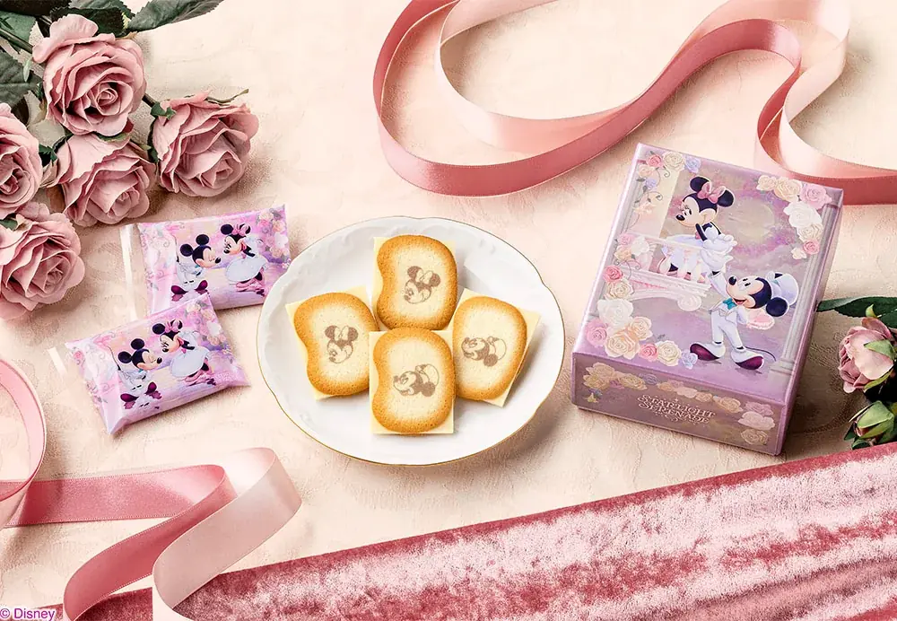 【東京ばな奈】「ミッキーマウス」と「ミニーマウス」が主役の新作スイーツ誕生。5周年の描きおこし記念アート“スターライトセレナーデ”第2弾 画像 2