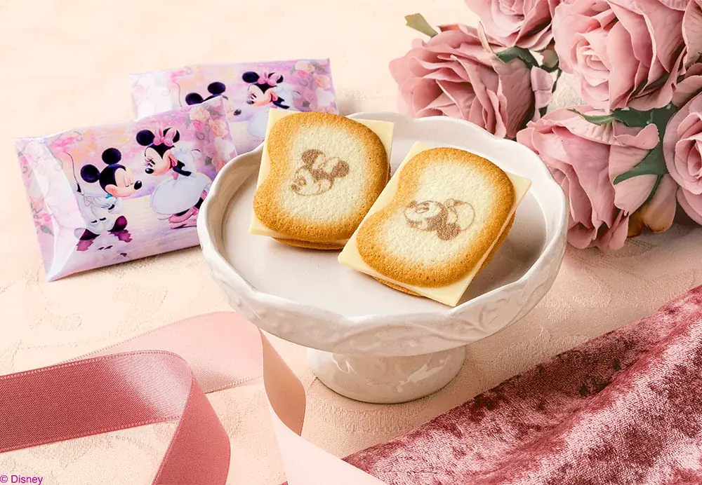 【東京ばな奈】「ミッキーマウス」と「ミニーマウス」が主役の新作スイーツ誕生。5周年の描きおこし記念アート“スターライトセレナーデ”第2弾 画像 6