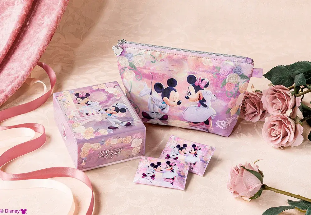 【東京ばな奈】「ミッキーマウス」と「ミニーマウス」が主役の新作スイーツ誕生。5周年の描きおこし記念アート“スターライトセレナーデ”第2弾 画像 8