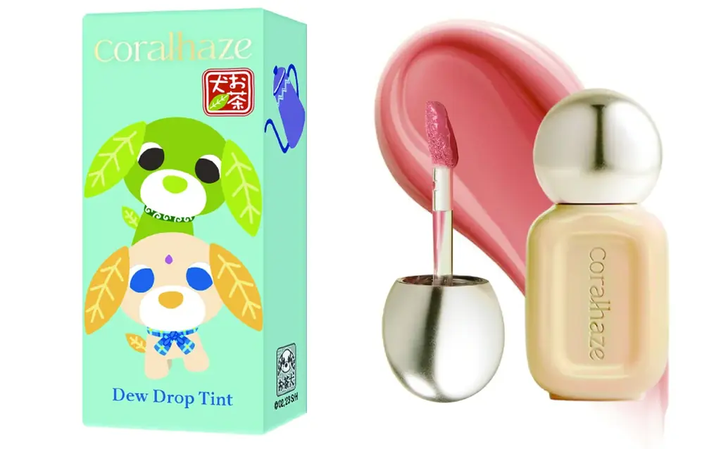 『お茶犬』着想の限定リップが誕生！韓国コスメ「Coralhaze（コーラルヘイズ）」より、「デュードロップティント」 2026年１月19日（月）発売決定 画像 2